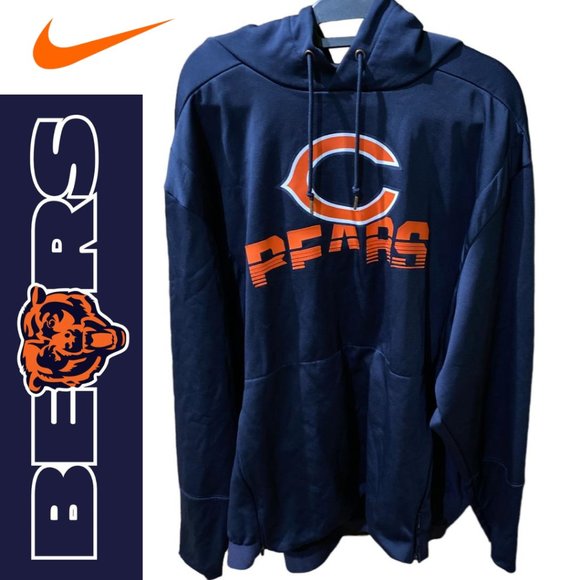Nike Dri-Fit On-Field NFL Chicago Bears Sideline Hoodie - Picture 2 of 14